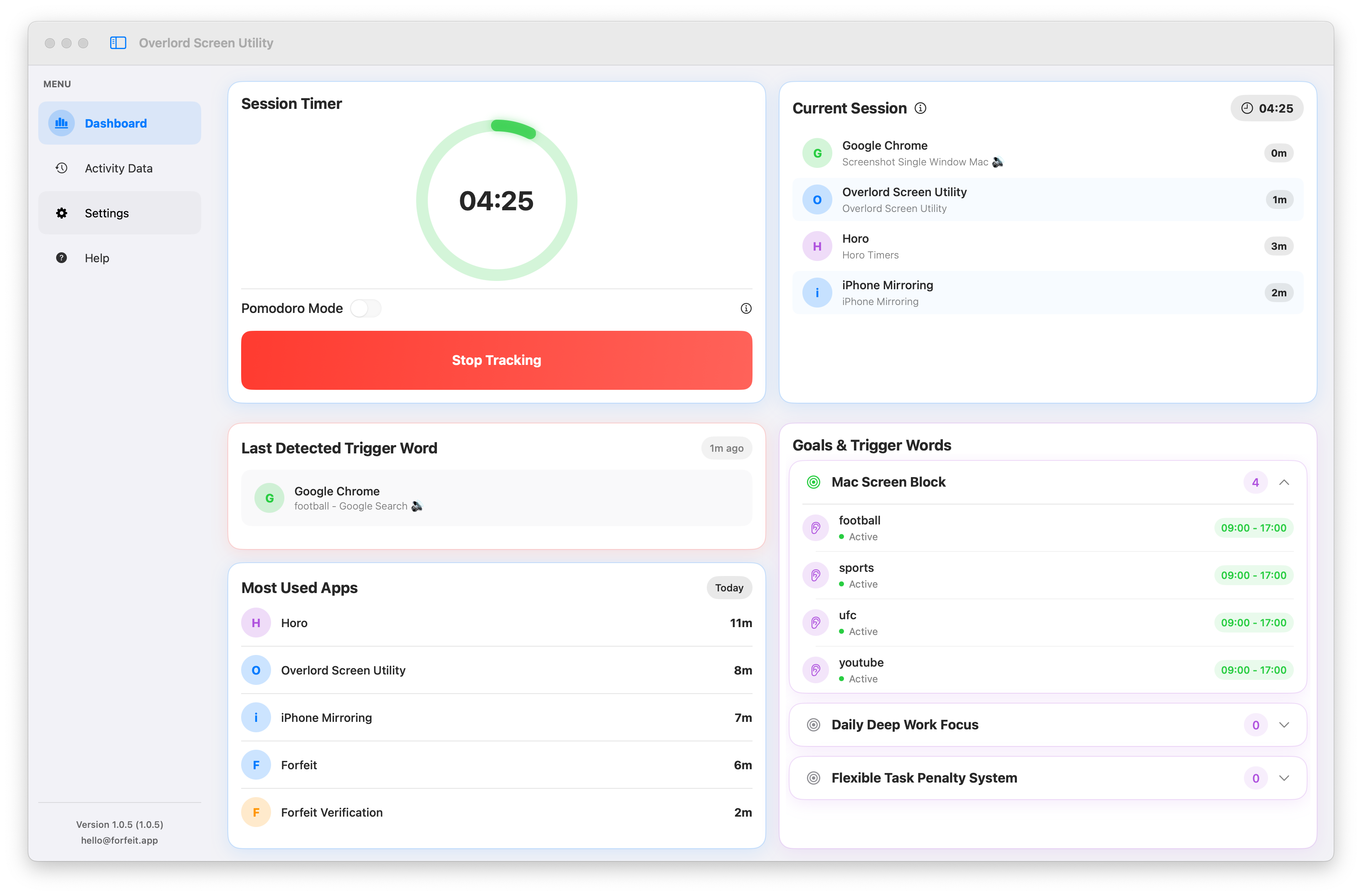 Overlord Mac Screen Utility Screenshot