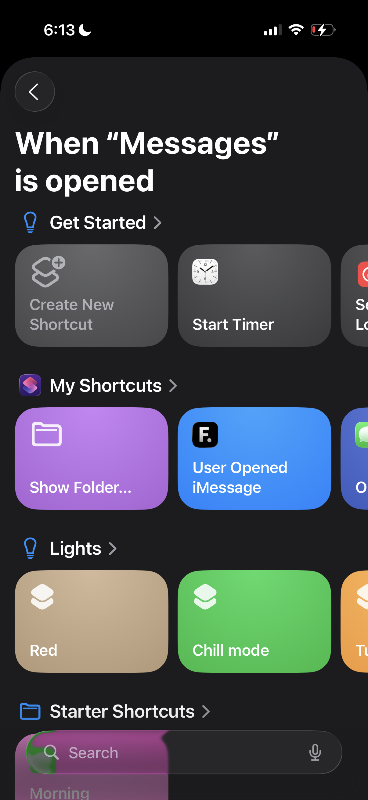 Select shortcut